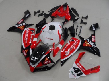 Carenagem R1 07-08 - Vermelho Preto Adesivos