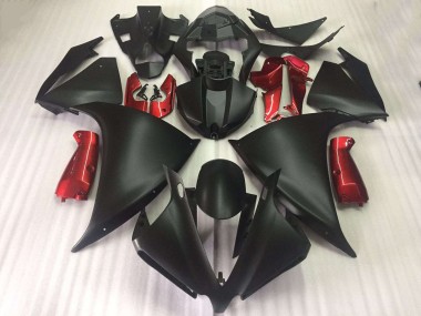 Carenagem R1 09-11 - Preto Fosco Brilhante Vermelho