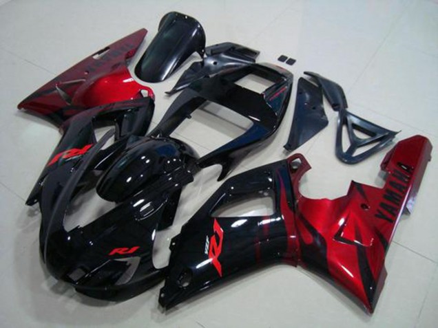 Carenagem R1 98-99 - Preto Vermelho Carenagem R1 98-99 - Preto Vermelho