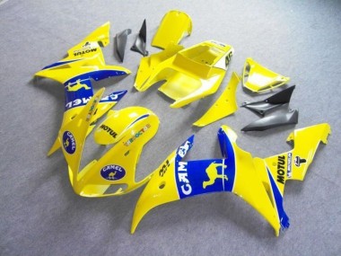 Carenagem R6 03-05 - Amarelo Azul Motul Camelo
