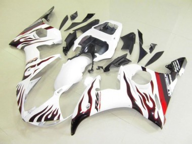 Carenagem R6 03-05 - Branco & Chama