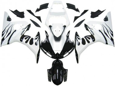 Carenagem R6 03-05 - Branco Chama Preto