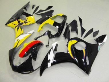 Carenagem R6 03-05 - Moon Preto Amarelo