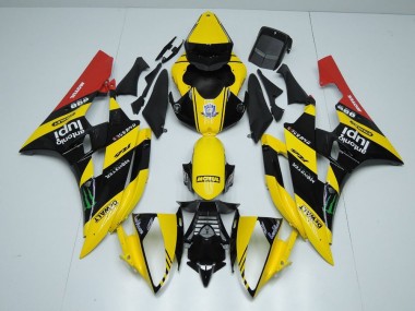 Carenagem R6 06-07 - Amarelo Preto Monster