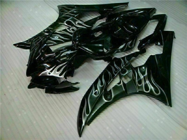 Carenagem R6 06-07 - Prata Chama Preto Carenagem R6 06-07 - Prata Chama Preto
