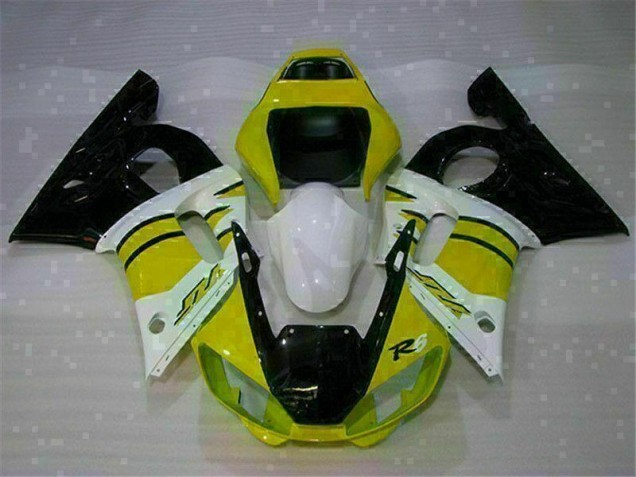 Carenagem R6 98-02 - Amarelo Branco Carenagem R6 98-02 - Amarelo Branco