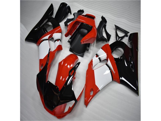 Carenagem R6 98-02 - Preto Branco Carenagem R6 98-02 - Preto Branco