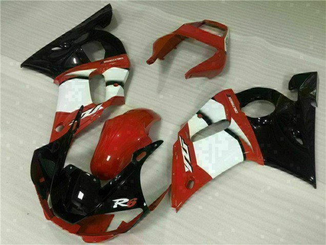 Carenagem R6 98-02 - Vermelho Branco Carenagem R6 98-02 - Vermelho Branco