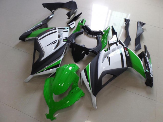 Carenagem ZX 300R 13-16 - Verde Preto & Branco Carenagem ZX 300R 13-16 - Verde Preto & Branco