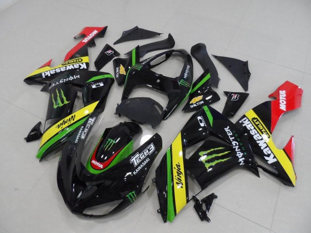 Carenagem ZX10R 06-07 - Preto Amarelo Monster Carenagem ZX10R 06-07 - Preto Amarelo Monster