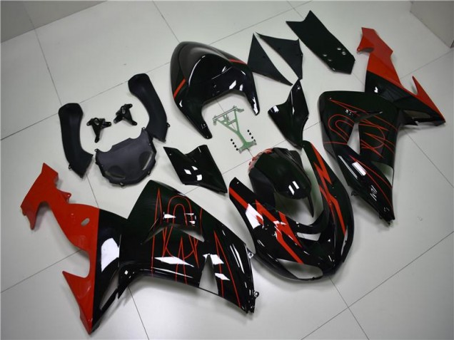 Carenagem ZX10R 06-07 - Preto Vermelho Carenagem ZX10R 06-07 - Preto Vermelho