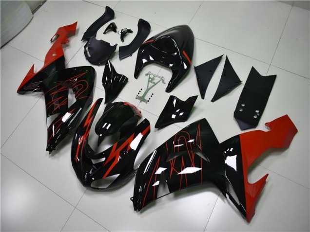 Carenagem ZX10R 06-07 - Preto Vermelho Carenagem ZX10R 06-07 - Preto Vermelho