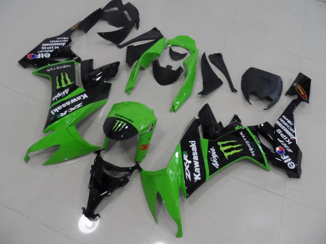 Carenagem ZX10R 08-10 - Verde & Preto Monster Carenagem ZX10R 08-10 - Verde & Preto Monster