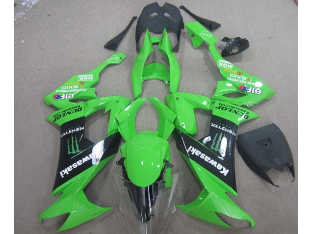 Carenagem ZX10R 08-10 - Verde Preto Monster Carenagem ZX10R 08-10 - Verde Preto Monster