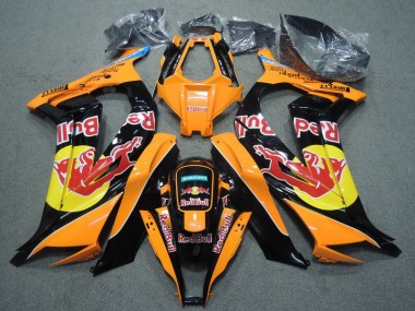 Carenagem ZX10R 11-15 - Preto Laranja Red Bull