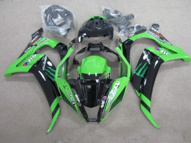Carenagem ZX10R 11-15 - Preto Verde Touch4 Monster