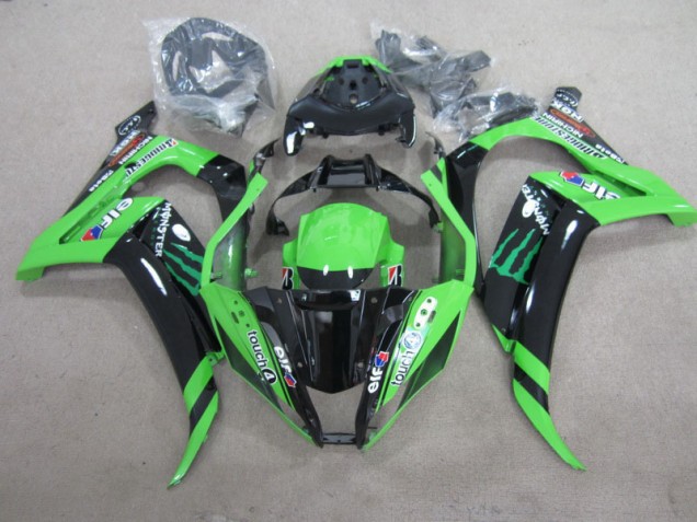 Carenagem ZX10R 11-15 - Preto Verde Touch4 Monster Carenagem ZX10R 11-15 - Preto Verde Touch4 Monster