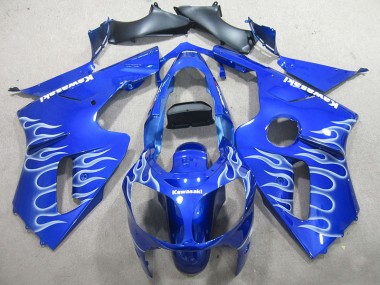 Carenagem ZX12R 02-06 - Azul Branco Chama