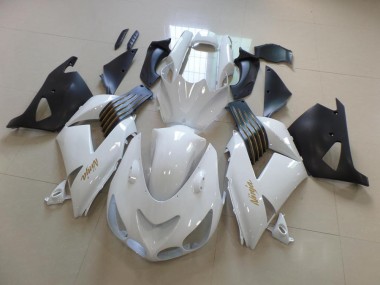 Carenagem ZX14R ZZR 1400 06-11 - Branco & Preto Fosco