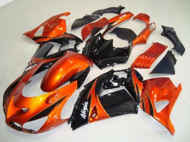 Carenagem ZX14R ZZR 1400 06-11 - Laranja Preto