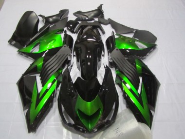 Carenagem ZX14R ZZR 1400 06-11 - Preto Verde