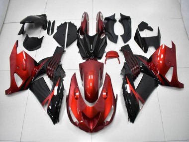 Carenagem ZX14R ZZR 1400 06-11 - Vermelho Preto