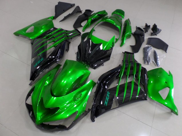 Carenagem ZX14R ZZR 1400 12-21 - Doce Verde & Preto Carenagem ZX14R ZZR 1400 12-21 - Doce Verde & Preto