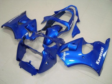 Carenagem ZX6R 00-02 - Azul & Branco Decalques
