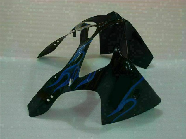 Carenagem ZX6R 00-02 - Preto & Azul Chama Carenagem ZX6R 00-02 - Preto & Azul Chama