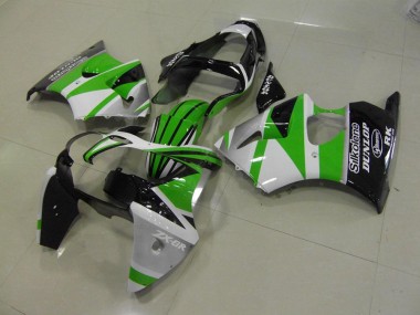 Carenagem ZX6R 00-02 - Verde Branco Listra