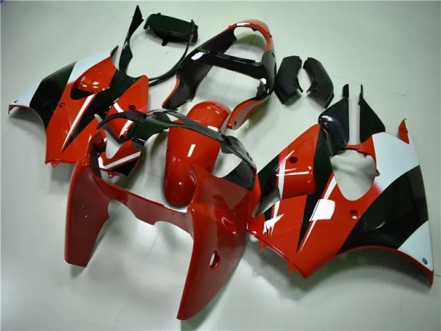 Carenagem ZX6R 00-02 - Vermelho Preto Branco Carenagem ZX6R 00-02 - Vermelho Preto Branco