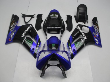 Carenagem ZX6R 03-04 - Azul Monster