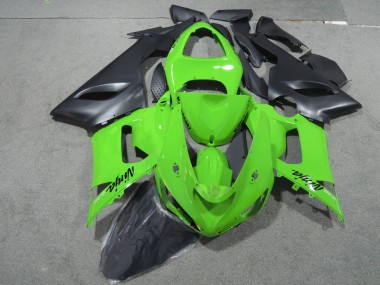 Carenagem ZX6R 05-06 - Verde Preto Ninja 636