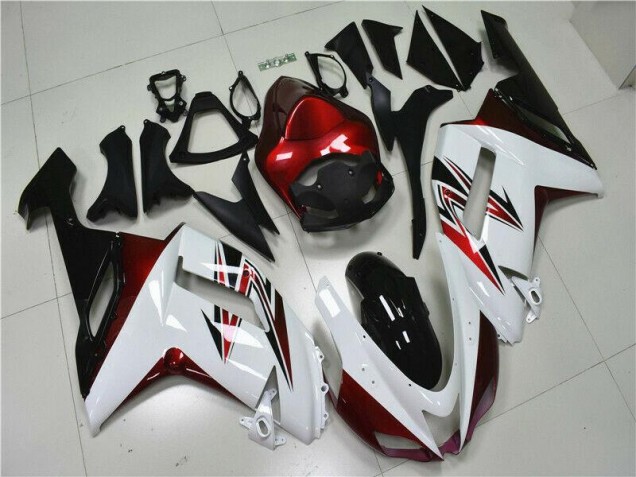 Carenagem ZX6R 07-08 - Branco Preto Vermelho Carenagem ZX6R 07-08 - Branco Preto Vermelho