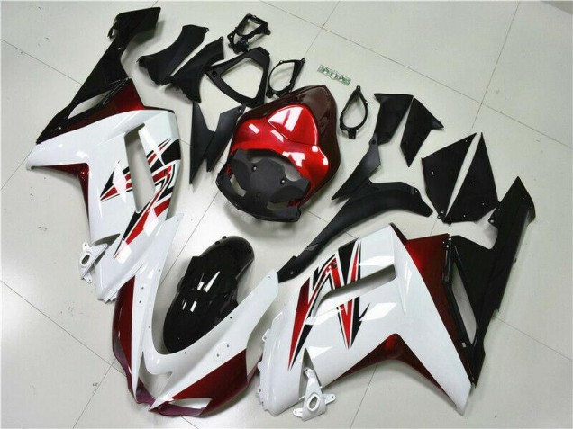 Carenagem ZX6R 07-08 - Branco Preto Vermelho Carenagem ZX6R 07-08 - Branco Preto Vermelho