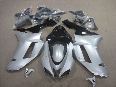 Carenagem ZX6R 07-08 - Prata Preto