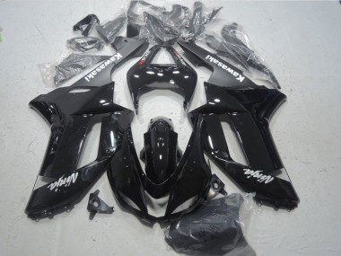 Carenagem ZX6R 07-08 - Preto Branco Ninja