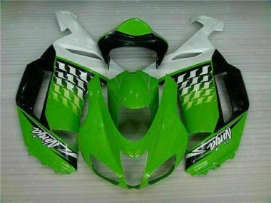 Carenagem ZX6R 07-08 - Verde Branco Ninja