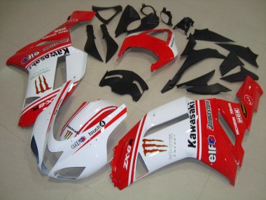 Carenagem ZX6R 07-08 - Vermelho & Branco
