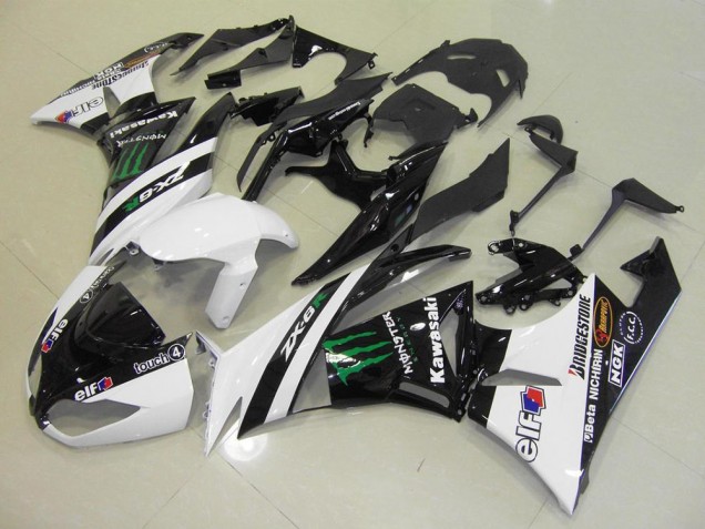 Carenagem ZX6R 09-12 - Branco Monster Carenagem ZX6R 09-12 - Branco Monster