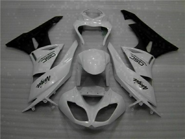 Carenagem ZX6R 09-12 - Branco Preto Ninja