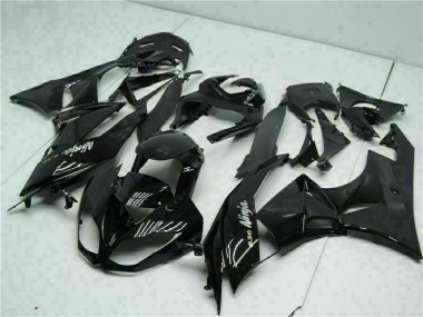 Carenagem ZX6R 09-12 - Preto Branco Ninja 636