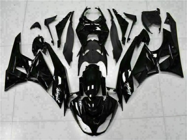 Carenagem ZX6R 09-12 - Preto Branco Ninja