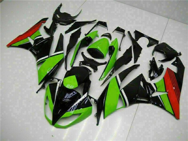 Carenagem ZX6R 09-12 - Preto Verde Vermelho Carenagem ZX6R 09-12 - Preto Verde Vermelho