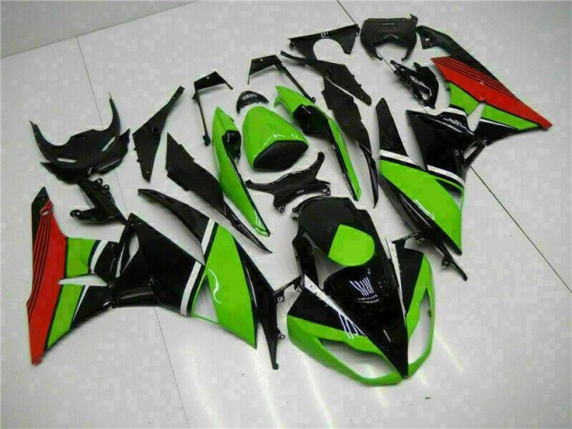 Carenagem ZX6R 09-12 - Preto Verde Vermelho Carenagem ZX6R 09-12 - Preto Verde Vermelho