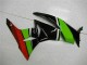 Carenagem ZX6R 09-12 - Preto Verde Vermelho Carenagem ZX6R 09-12 - Preto Verde Vermelho