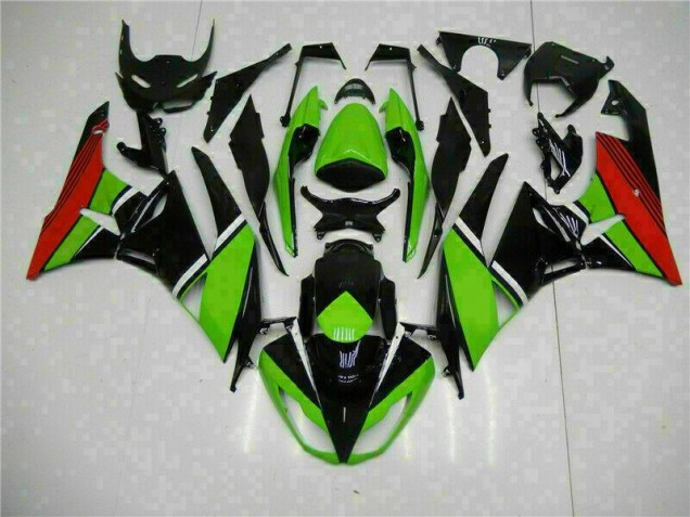 Carenagem ZX6R 09-12 - Preto Verde Vermelho Carenagem ZX6R 09-12 - Preto Verde Vermelho