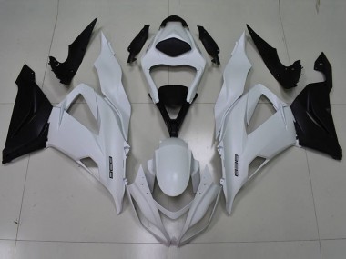 Carenagem ZX6R 13-18 - Branco Preto 636