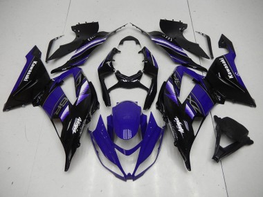 Carenagem ZX6R 13-18 - Preto Azul