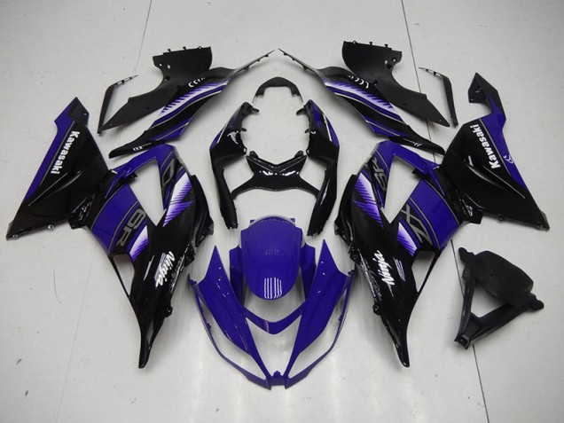Carenagem ZX6R 13-18 - Preto Azul Carenagem ZX6R 13-18 - Preto Azul